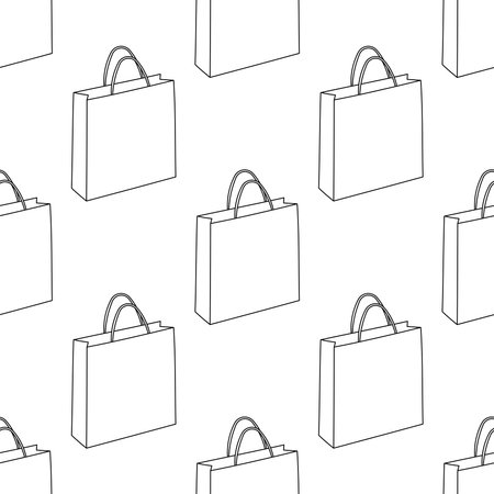 paper bag zero waste eco no plasticのイラスト素材