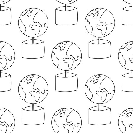 planet pot protection zero waste eco bioのイラスト素材