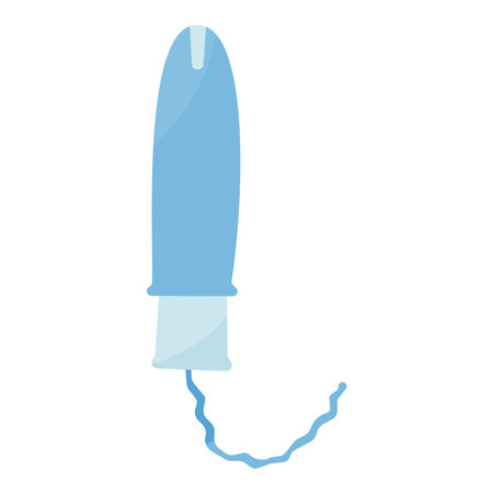 tampon menstruation woman period icon element blood applicator protectionのイラスト素材