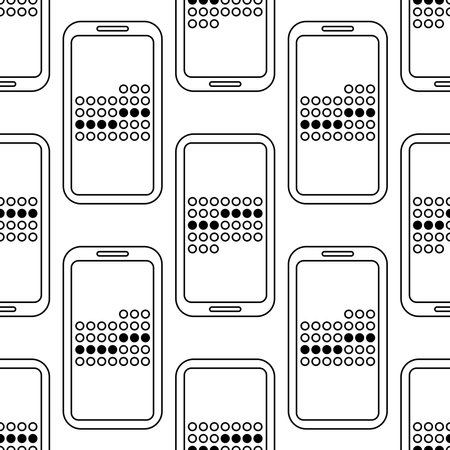 smartphone calendar menstruation cycle women track pattern lineのイラスト素材