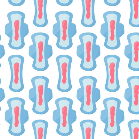 pads feminine hygiene cycle menstruation pattern textile thong underpantsのイラスト素材