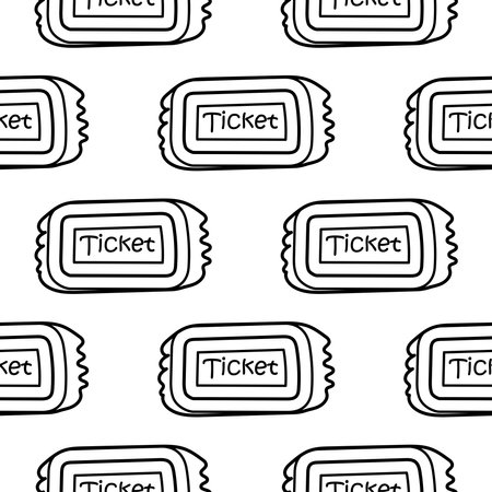 valentines day ticket cinema theater date loveのイラスト素材