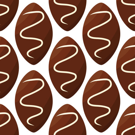 chocolate day candy milk black background textileのイラスト素材