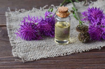 Essential oils and herbs. Aromatherapy Medicine. Cosmetics.の写真素材
