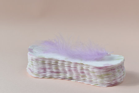 Delicate womens pads for menstruationの写真素材