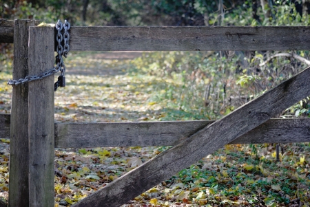 Locked Gateの写真素材