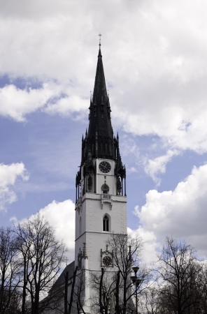 Cathedral in Spisska Nova Ves is the highest in Slovakia の写真素材
