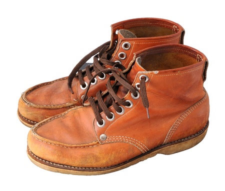  Old hiking shoes  1960の写真素材