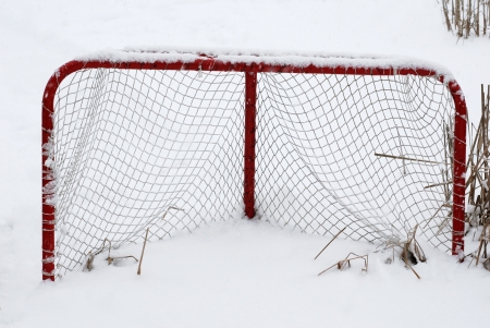               Red Hockey Net                      の写真素材