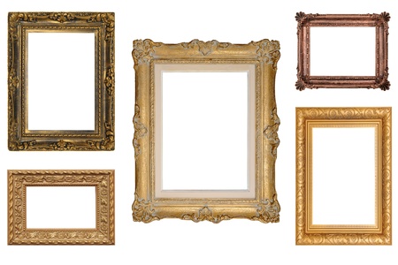 5 Antique Picture Frames