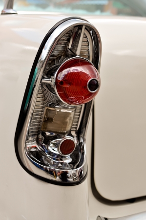 Tail light on a vintage carの写真素材