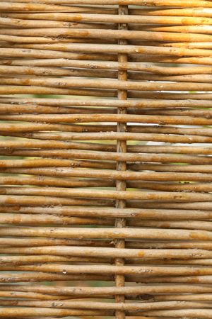 Close up of the wattle-fence texture for the backgroundの写真素材