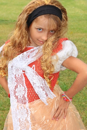 Portrait of the girl from the fairy taleの写真素材