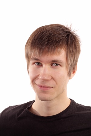 Portrait of the handsome smiling manの写真素材