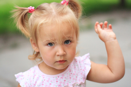 Lovely blonde girlの写真素材