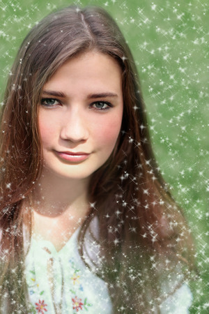 Beautiful Ukrainian womanの写真素材