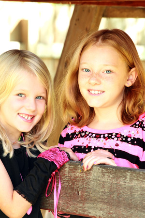 Lovely sistersの写真素材