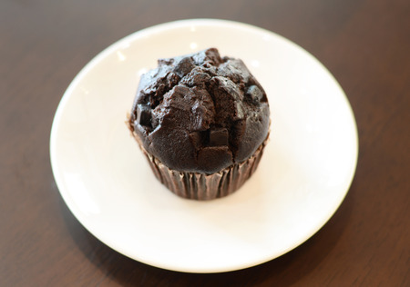 chocolate muffinの写真素材