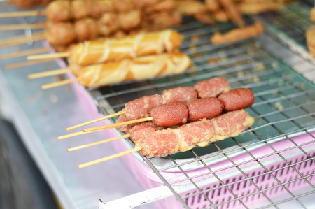Sausage friedの写真素材