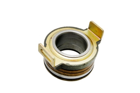 Car engine clutch on a white backgroundの写真素材