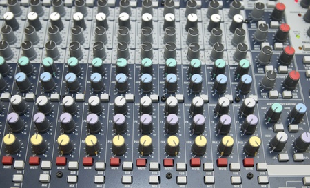 hardware disk jockey in close-upの写真素材