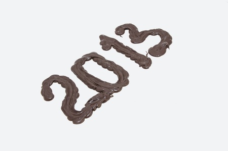 numbers of chocolate two thousand and thirteenの写真素材