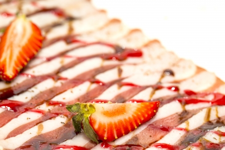 sliced duck breastの写真素材