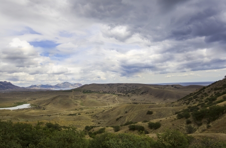 mountain landscape in summerの写真素材