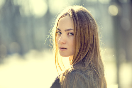 portrait of a girl in the park