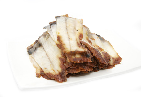 pieces of fish eelの写真素材