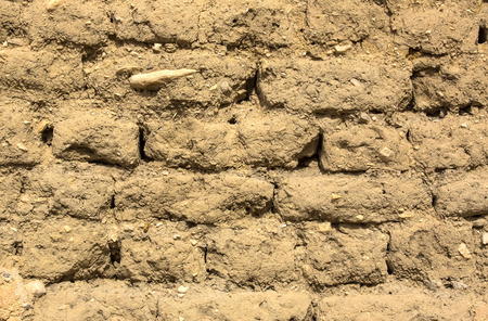 photo of an old brick wall close up shotの写真素材