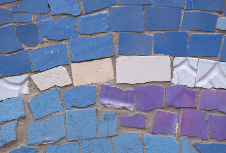 background of mosaic color many itemsの写真素材