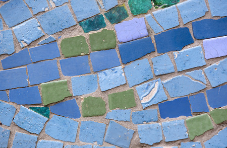 background of mosaic color many itemsの写真素材