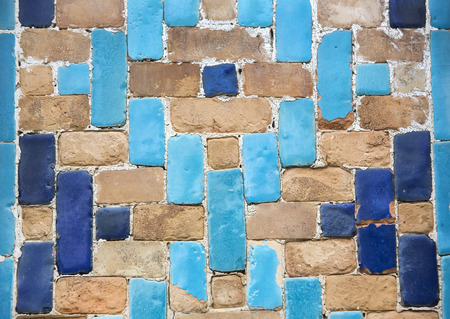 background of mosaic color many itemsの写真素材