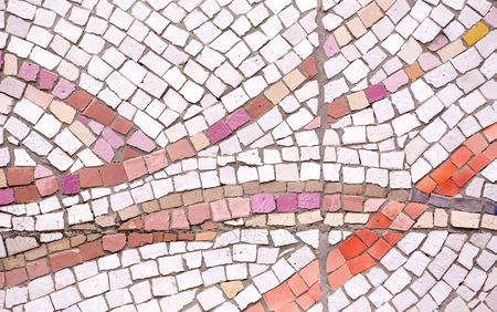 background of mosaic color many items