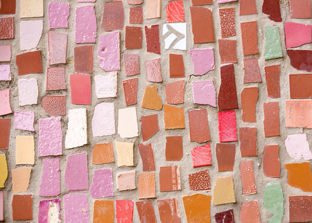 background of mosaic color many items