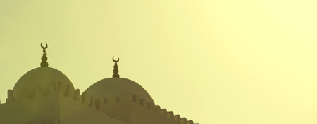 mosque against the skyの写真素材