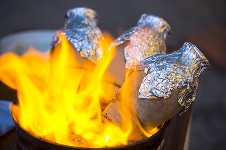 Turkish kebab in a clay potの写真素材