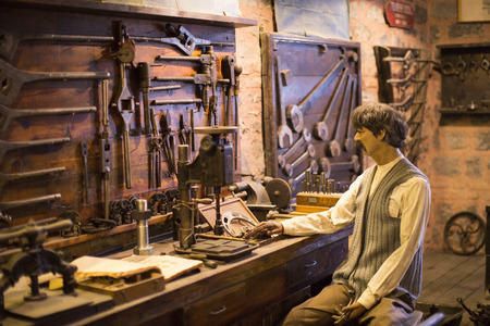 ISTANBUL, TURKEY - 2 APRIL, 2016: Industrial Museum Rahmi Koc Istanbul presents a collection of achievements of the world industryのeditorial素材