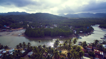 Photos landscape of the Philippine Islands aerial view