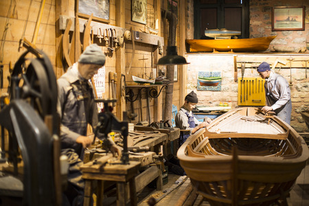 ISTANBUL, TURKEY - JUNE 5, 2016: Industrial Museum Rahmi Koc Istanbul presents a collection of achievements of the world industryのeditorial素材