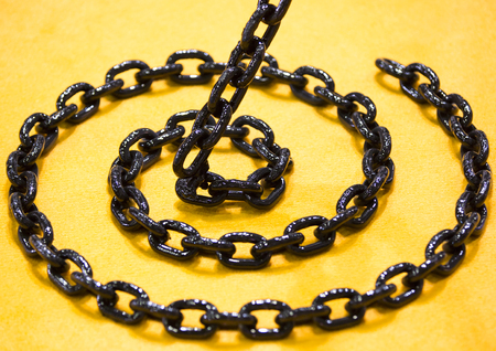 background steel chain close up firm new