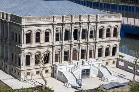ISTANBUL, TURKEY - 4 APRIL, 2016: Miniaturk in Istanbul, Turkey. Miniature copies of the Ancient World Architectureのeditorial素材