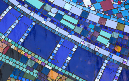 background of mosaic color many items