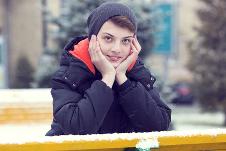 portrait of a boyの写真素材