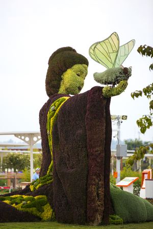 Antalya, Turkey - 5, OCT, 2016. Statues Animals Insects and humans made from plants and herbs. Botanic Expo 2016. Turkey - 2016のeditorial素材