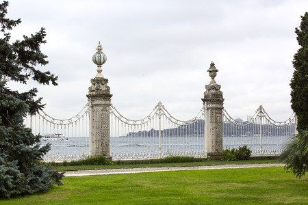 Elements of architecture of the palace of the sultans Dolmabahceのeditorial素材