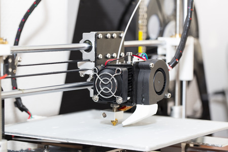 3d printer mechanism working yelement design of the device during the processesの写真素材
