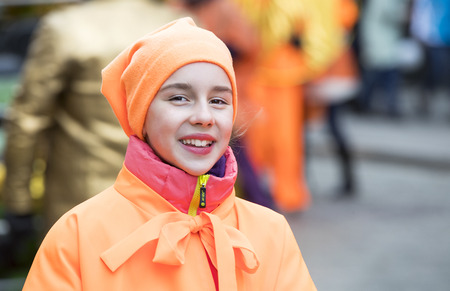 KHARKOV, UKRAINE- FEBRUARY 26, 2017: Traditional celebration carnival costume show in the town square.Kharkov. Ukraine-2017のeditorial素材