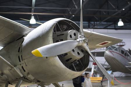 ISTANBUL, TURKEY - 4 APRIL, 2017: Museum of aviation in Istanbul is represented by a large...